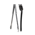 Braai Tong & Grill Cleaner Set - 2 Piece